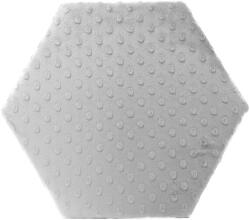 KERMA Hexagon falpanel minky textil gyermek falburkolat, több színben - Világos szürke minkyg3