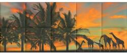 Kerma Design Afrika KERMA-50 pálmafa kép nyomtatott szintetikus műbőr falikép