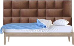 Kerma Design Sötét barna színű modern textil falvédő-19 (200x75 cm) Kerma falpanelekből