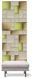 Kerma Design Előszobafal-13 Kerma szintetikus színes beige, zöld, drapp színű műbőr falburkolat