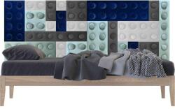 Kerma Design KERMA Cubes színes építőkockás falvédő (200×75 cm)