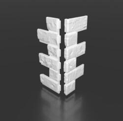  STARA CEGLA külső sarok polisztirol falpanel, kőmintás burkolat