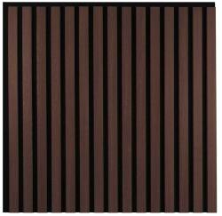 Marbet sötét tölgy lamella falburkolat fekete filc alappal 30x270 cm Woodline