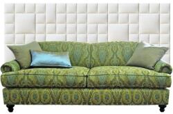 Kerma Design Műbőr falvédő-19 fehér falpanel faldekoráció (200x75 cm)