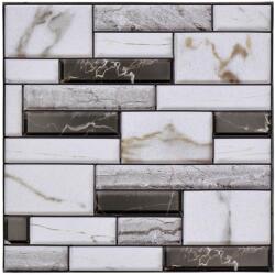 Öntapadós márványos tégla csempe falpanel 30x30 cm (4 db)