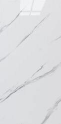 Öntapadós falpanel ARS-01 szürke, fehér márvány, fényes szivacsos 60x30 cm (6 db)