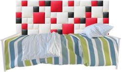 Kerma Design Műbőr falvédő-22 faldekoráció, házilag felrakható (200x75 cm) piros, fehér, fekete falpanelekből