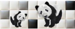 Kerma Design Panda macik nyomtatott műbőr falvédő (200x75 cm)