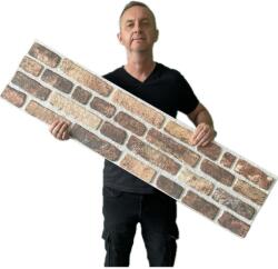 Stikwall 651-002 színes tégla mintás falburkolat (120x30cm) polisztirol alap, tégla hatás, kemény felület, strapabíró