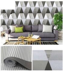  3019 háromszög szürke 45 cm x 10 m öntapadós design tapéta