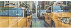 Kerma Design Taxi autós New York fotó nyomtatott műbőr falvédő (200x75 cm)