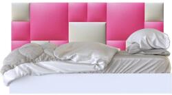 Kerma Design Műbőr falvédő-55 faldekoráció (200x75 cm) rózsaszín, beige kárpitozott falpanelekből