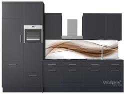  Wallplex falburkoló konyhapanel Barna hullám - kerma - 84 990 Ft