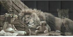 Kerma Design Oroszlán mese KERMA-84 nyomtatott műbőr falikép