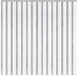Marbet fehér lamella falburkolat szürke filc alappal 30x270 cm Woodline
