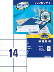 AVERY Europe100 univerzális etikett 105x42, 3mm - ELA038