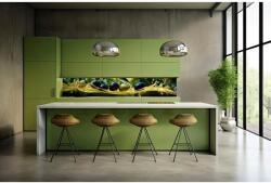  Wallplex PLUS+ falburkoló hőálló konyhapanel Zamatos Oliva, vízálló falburkolat konyhába 60x180 cm