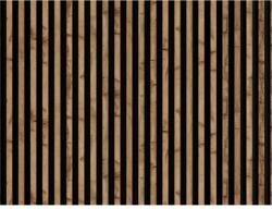 Marbet Wotan tölgy lamella falburkolat fekete filc alappal 30x270 cm Woodline