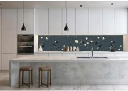  Wallplex PLUS+ falburkoló hőálló konyhapanel Terazzo2, vízálló falburkolat konyhába 60x300 cm