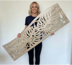  Fali dekorpanel, pálmalevél mintázat, 50x150 cm, 3 mm HDF - FP6 fa Sonoma tölgy színű falburkolat