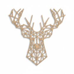  Fali dekoráció, szarvas , 47, 5x47, 5 cm, 3 mm HDF - Sonoma tölgy fa falburkolat FPD-11