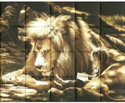 Kerma Design Oroszlán KERMA-79 nyomtatott műbőr falikép