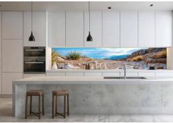  Wallplex PLUS+ falburkoló hőálló konyhapanel Szikla, vízálló falburkolat konyhába 60x120 cm