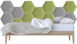 Kerma Design Kerma szürke és zöld színű hatszög trendi falvédő-37