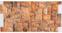 Flexwall PVC falpanel Natural Stone kő barna kőmintás 98x49, 5 cm falburkolat