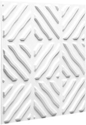  Wallart Noah - Csíkozott négyzetek modern 3D környezetbarát falpanel, festhető 50x50 cm