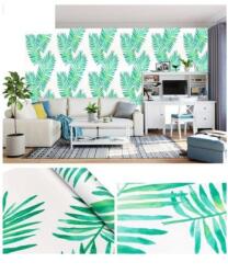  3020 levél 45 cm x 10 m öntapadós tapéta, zöld színben, beltéri fólia