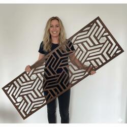 Fali dekorpanel, architektura, 50x150 cm, 3 mm HDF - FP8 fa dió fa falburkolat