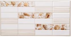 Flexwall PVC Falpanelek FLEXWALL PVC falpanel Tile Sandy coast kagylós csempe 96x48 cm, fürdőszoba, konyha