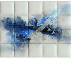 Kerma Design Absztrakt-12 KERMA-111 modern design dekorpanel nyomtatott műbőr falikép