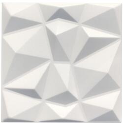 Marbet Polistar Diament fehér festhető polisztirol, modern falburkolat, fali panel (50x50cm) gyémánt minta hungarocell