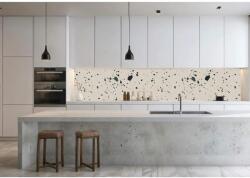  Wallplex PLUS+ falburkoló hőálló konyhapanel Terazzo4, vízálló falburkolat konyhába 60x300 cm