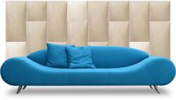 Kerma Design Bézs árnyalatú modern textil falvédő-4 (200x75 cm) Kerma falpanelekből