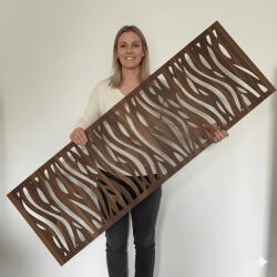  Fali dekorpanel, hullámos minta, 50x150 cm, 3 mm HDF - FP5 fa dió fa falburkolat