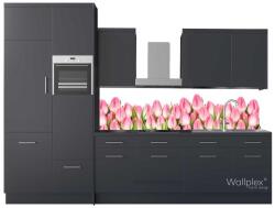  Wallplex falburkoló konyhapanel Rózsaszín tulipánok - kerma - 93 990 Ft