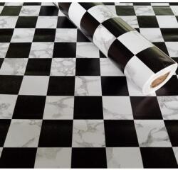  3007 fekete fehér mozaik 45 cm x 10 m öntapadós tapéta