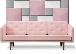 Kerma Design Minky textil gyermek rózsaszín falvédő (200×75 cm) kislány szoba, kárpitozott falpanelekből