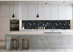  Wallplex PLUS+ falburkoló hőálló konyhapanel Terazzo1, vízálló falburkolat konyhába 60x300 cm