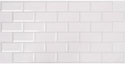 Flexwall PVC Falpanelek FLEXWALL PVC falburkolat Grey Seam Fehér csempe, szürke fuga PVC falpanel 96x48 cm
