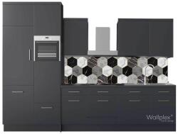  Wallplex falburkoló konyhapanel Hexagon szürke fekete - kerma - 84 990 Ft