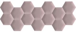 Kerma Design Kerma extra világos rózsaszín színű falvédő hatszög falpanelekből - Boston 33