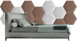 Kerma Design Kerma fehér és barna színű hatszög modern falvédő-41