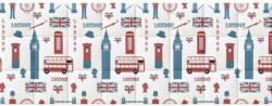 Kerma Design London mintás színes modern nyomtatott műbőr falvédő (200x75 cm)