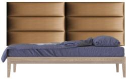 Kerma Design KERMA Extra modern műbőr falvédő-11 200×75 cm bronz falpanelekből