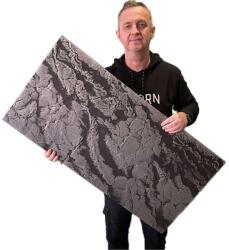  Polisztirol G-Taz fekete-ezüst 50x100 cm beltéri falpanel