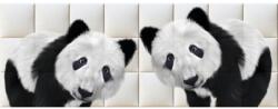 Kerma Design Panda állatos design gyerekszoba nyomtatott műbőr falvédő (200x75 cm)